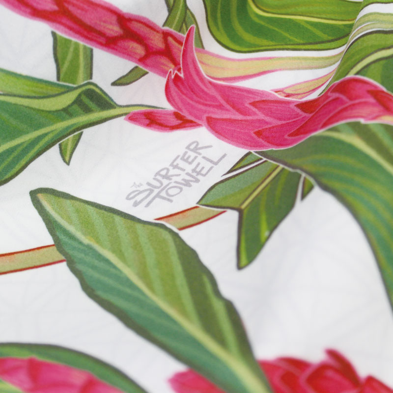 全棉数码印花植物图案个性化定制沙滩巾